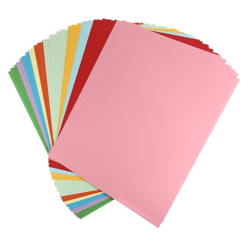 DIYEAH Buntes Bastelpapier A3 70g DIY Farbiges Kopierpapier 10 Gemischten Farben Für Handarbeit Und Origami Schneide Und Bastelpapiere von DIYEAH