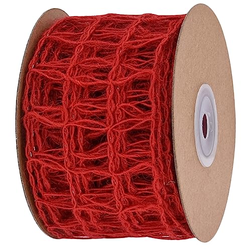 DIYEAH Dekorativer Gürtel Papier Quaste Party Rustikales Leinenband Romantisch Bögen Blau Weiße Tischläuferspitze Für Bänder Lametta Rattan Chiffon Wand Sackleinen Gold Bogen Eisen Rot von DIYEAH