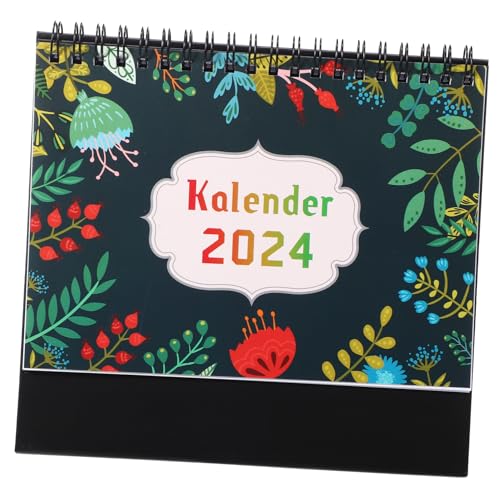 DIYEAH Deutscher Tischkalender 2024 Trocken Abwischbarer Kalender Großer Tischkalender Desktop-kalender Standkalender Staffeleien Mini-tischkalender Großer Kalender Büro Papier von DIYEAH