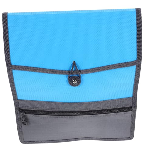 DIYEAH Dokumententasche aus PP-Canvas Dokumententasche aus Segeltuch A4-Dokumentenordner-Organizer-Tasche wasserdichter dokumentenbeutel wasserdichte dokumententasche Tasche für Akte Blue von DIYEAH