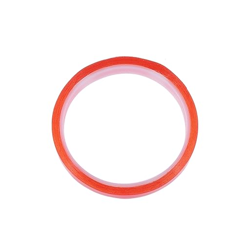 DIYEAH Doppelseitiges Klebeband Durchsichtiges Klebeband Doppelseitiges Transparentes Klebeband Klarer Kleber Doppelklebeband Doppelseitiges Acrylklebeband Handyband Rot von DIYEAH