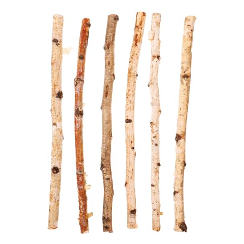 DIYEAH Durchmesser Holzstäbchen: 6 Stück natürliche Zweige, Holzstäbe für Bastelarbeiten, Foto-Requisiten, Holz, 40 x 2 x 2 cm von DIYEAH