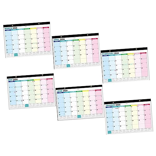 DIYEAH Englischer Wandkalender 2024 Spachtelmasse Für Wände National Desktop-wandkalender Digitaler Kalenderplaner Kalender Für Zeitschrift Whiteboard Für Die Wand Colorful Papier von DIYEAH