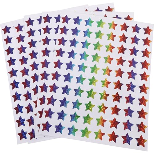 DIYEAH Farbige Sternaufkleber Adorable Star Sticker Für Notizbücher Tagebücher Und Kreative Projekte Ästhetische Aufkleber Für Scrapbooking Und Dekoration von DIYEAH