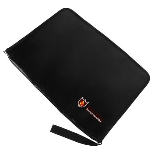 DIYEAH Feuerfeste Akkordeon Taschenbinder Clips Mini Ordner Feuerfeste Dokumententaschen Life Organizer Ordner Mini Erweiterungs Quittungsordner Reißverschluss Aktentasche von DIYEAH