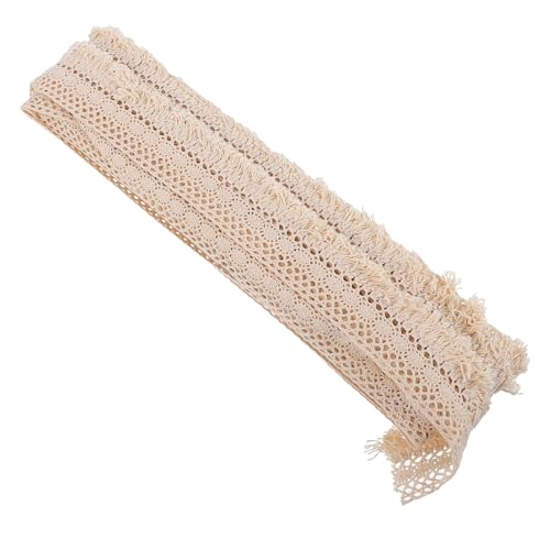 DIYEAH Fransenspitze haar clips haar klemmen ملابس نسائية untertischdecke nachtkleid bestickter Tüllstoff Quaste gehäkelt nähen von DIY dekorationen DIY nähen trimmen Baumwollfaden Beige von DIYEAH