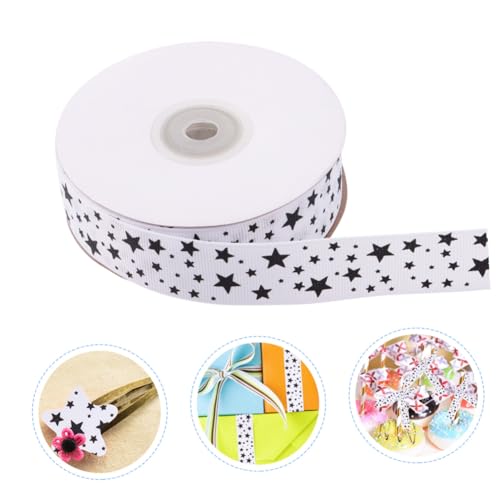 DIYEAH Geschenkband seidenband ribbon handgefertigte Haaraccessoires Kuchenbänder lichtband Haarband Hochzeitsdekorationen stutzenhalter Geschenkstreifen geripptes band selber machen Weiß von DIYEAH