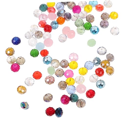 DIYEAH Glasperlen Set Iridescente DIY Armband Perlen Handgefertigte Spacer Beads Für Schmuckherstellung 4mm 6mm 8mm Mischfarben Bastelbedarf Für Armbänder von DIYEAH