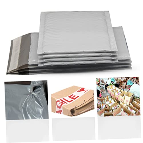 DIYEAH Graue Selbstklebende Versandtaschen Aus Polyethylen Mit Luftpolsterung 15x21+ Praktische Poly Mailer Für Sicheren Versand Und Verpackung von DIYEAH