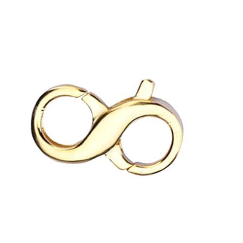 DIYEAH Handgewebter Schmuck aus Sterlingsilber Ring Halskettenverschlüsse verschlüsse für halsketten Schmuckverschluss Halskettenverbinder selber machen Schmuckschnalle Silber- Golden von DIYEAH