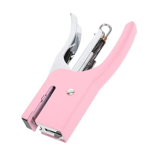 DIYEAH Metall-desktop-hefter Stilvoller Hand-push-hefter in Macaron-farbe Effizient Für Dokumente Und Zeitschriften von DIYEAH