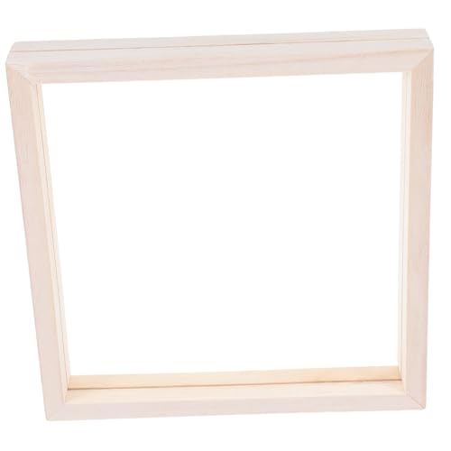 DIYEAH Holzbilderrahmen Holz Bastelrahmen Bilderrahmen Bastelrahmen DIY Holzbilderrahmen DIY Fotorahmen Bilderrahmen Aus Holz DIY Fotorahmen Acryl Beige von DIYEAH