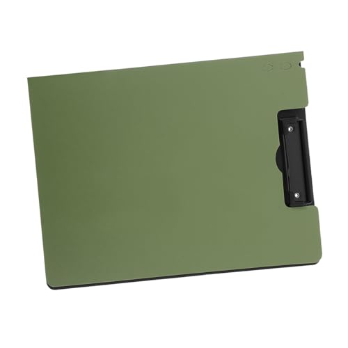 DIYEAH Mappe A4-klemmbrett Clipboard-ordner Datei-organizer-zwischenablage Faltbares Klemmbrett Zwischenablage Schreiben Klemmbrett Mit Metallklammer Olive Green Edelstahl von DIYEAH