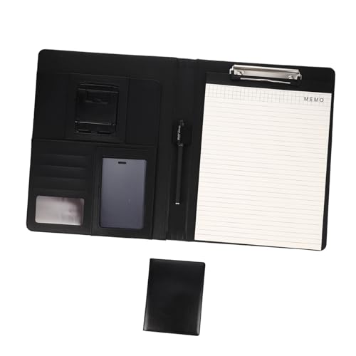 DIYEAH Mappe Kessel Klassiker Spender sortiert Visitenkarten-Organizer kreditkartenhalter credit card holder stifttaschenlampe stationärer Behälter Manager-Ordner Rostfreier Stahl Black von DIYEAH