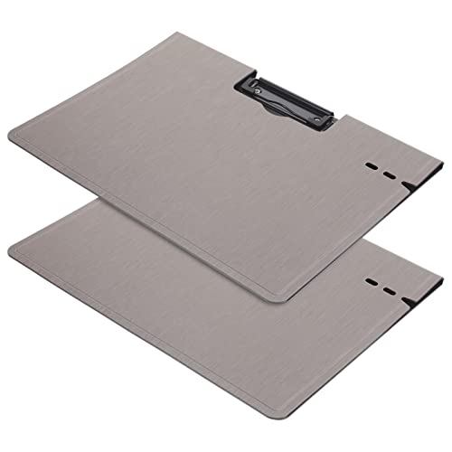 DIYEAH Mappe buchstabentafel aktenkoffer Dokumentenhalter büroorganizer Dateiordner-Organizer praktische Klemmbretter Dateispeicherclips Multifunktions-Aktenordner PP-Kunststoff Dark Grey von DIYEAH