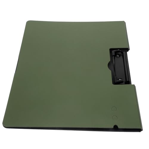 DIYEAH Mappe write board clipboard Schreibbrett mit Aufbewahrung cartape papierhalter kleines Klemmbrett Office-Dokumentenclip schreibtafel Büroklammern Büro-Memo-Board Plastik Dark Green von DIYEAH