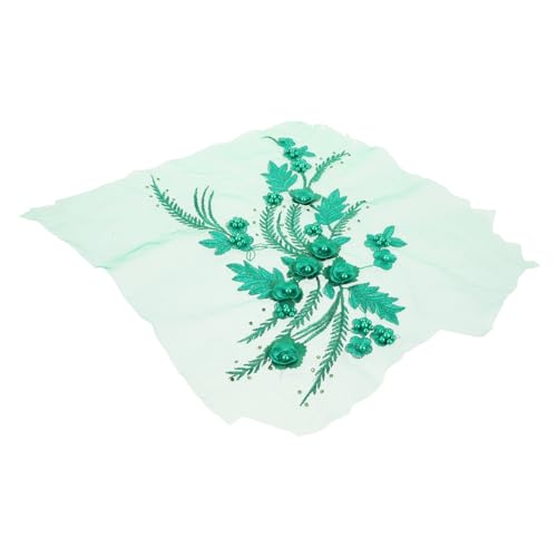 DIYEAH Mesh-Stickpatch Künstliche Blumen Spitzenkleid Patches nähen funkeln Spitzenband Hochzeitskleid Applikation Abendkleid Applikation blumenmuster Aufnäher Flecken Applikationen Green von DIYEAH