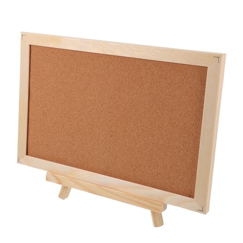 DIYEAH Notiztafel mit Holzrahmen wandverkleidung wand polsterung korkpinnwände Aufkleber aus Papier für Dielen hochwertiger Cocktailshaker staffelei Fototafel Schild Kiefernholz Chocolate von DIYEAH