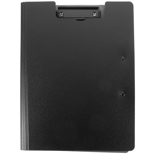 DIYEAH Ordner-Clip schreibtafel buchstabentafel Dokumentenhalter schreibtablet Dokumentenmappe mit Klemmbrett Office-Dokumentenclip tragbares Klemmbrett Büroklammer Plastik Black von DIYEAH