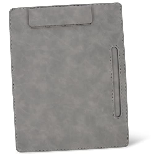 DIYEAH Ordnerbrett Aufnahmebrett Dokumentenhalter Papierbasis Organisator für Papierakten Papier-Klemmbrett write board aktenordner Prüfungsbüroklammern Konferenz-Schreibtafel Pu Grey von DIYEAH