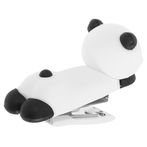 DIYEAH Panda-Hefter Hefter in Tierform Mini-Tischhefter manuelle Bürohefter Broschürenhefter Hefter Büro süßer Hefter Panda-Schulmaterial Mini-Heftklammern Hefter klein weiches Gummi von DIYEAH