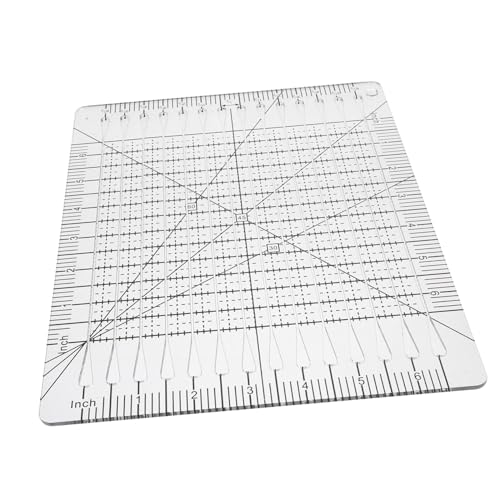 DIYEAH Patchwork-Schneidelineal falten Planke Leistung Quiltlineale schneidlineal messwerkzeug Measuring tool geschenkeidee Sewing supply Lineale nähen Heim-Patchwork-Lineal Plastik von DIYEAH