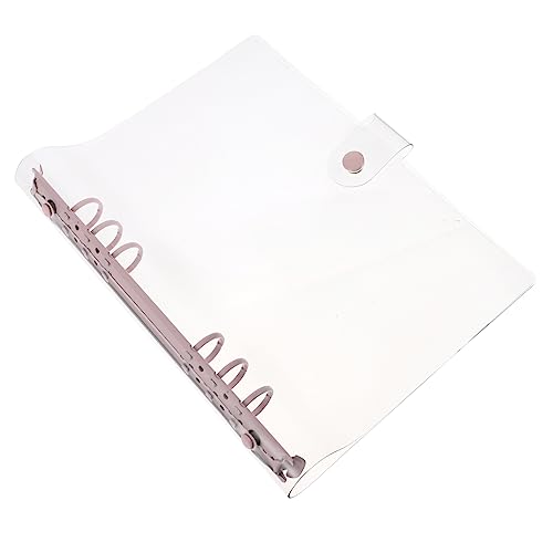 DIYEAH Pvc-kontobuch Bindemittel-notizbuch Inhaber Ordner Ordner Taschennotizbuch Mini-ordner Größer Notizblock-clipring Einsteller Buchhalter A5 Ordner Ringbuch Rosa Aluminiumlegierung von DIYEAH