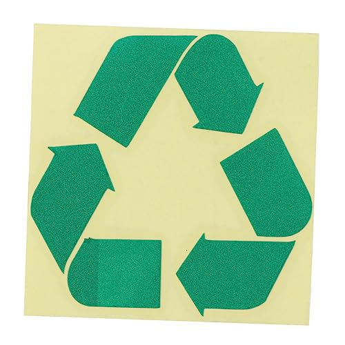 DIYEAH Recycling-symbol-aufkleber Etiketten Recyceln Recycling-aufkleber Green von DIYEAH