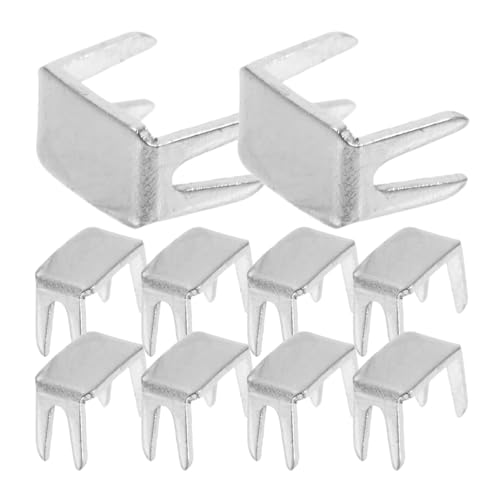 DIYEAH Reißverschluss Stopper 20Pcs Metall Reißverschluss Stopper Reißverschluss Reparaturteile Reißverschluss Stoppt Die Reparatur von Zubehör Kleidung Reparatur Reißverschluss von DIYEAH