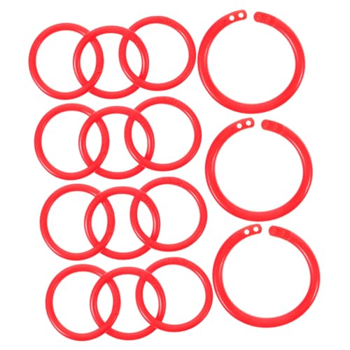 DIYEAH Ringbuchringe Flexible Lose Blatt Ringe Bunte Binder Ringe Für DIY Innenmaß 32mm Ideal Für Karteikarten Und Notizen von DIYEAH