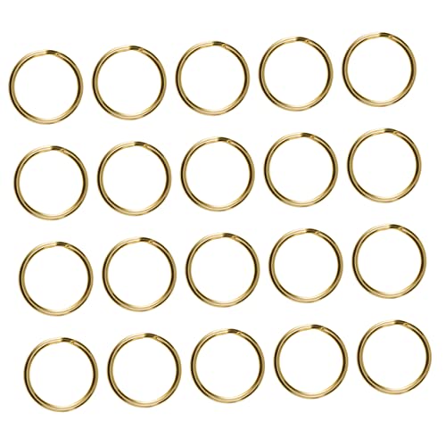 DIYEAH Ringe Für Schlüsselanhänger DIY Runde Schlüsselring Halterung Zubehör Umweltfreundliche Flache Ringe Durchmesser 25mm Für Bastelprojekte von DIYEAH