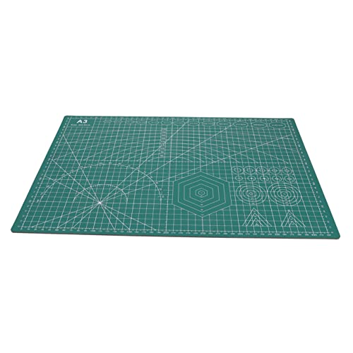 DIYEAH Schneidematte Rotationsschneider für Stoff Schneidebretter Rollschneider für Stoff Maschine cutting mat cutting boards selbstheilende Nähmatte doppelseitiges Schneidepad PVC Green von DIYEAH