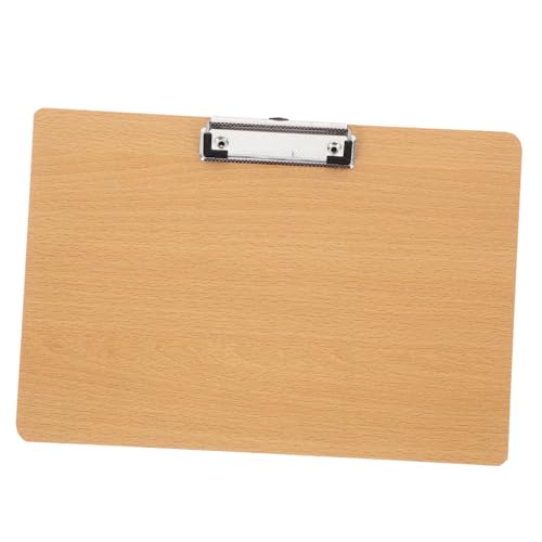 DIYEAH Schreibblock-clip Organisator Für Papierakten Klemmbretter Aus Holz Datei-organizer-zwischenablage Aktenklammer Für Papiere Clipboard-clips Büroklammer Malbrett Khaki Mdf von DIYEAH