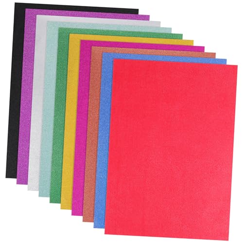 DIYEAH Selbstklebendes Glitzerpapier Bunten Farben 80g Bastelpapier Für DIY Projekte Scrapbooking Und Kreative Handarbeiten von DIYEAH