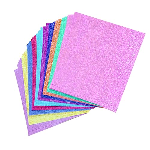 DIYEAH Setzt glänzendes Faltpapier kreativpapier paketpapier Bastelpapier packpapier kraftpapier reispapier basteln geschenkpapier bögen Perlmuttpapier schimmerndes papier selber machen von DIYEAH