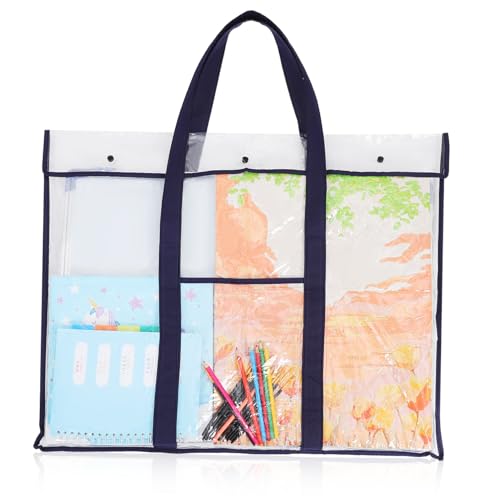 DIYEAH Skizzenblock-tasche Kunst-portfolio-tasche Tragbare Zeichentaschen Kunsttasche Papiertüte Bemalen Tasche Für Kunstwerke Plakatträger Plakathalter Pinnwandhalter Vlies von DIYEAH