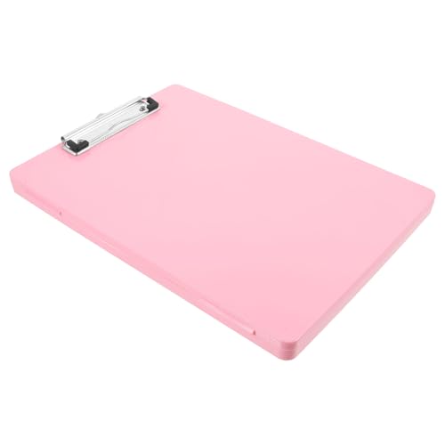 DIYEAH Speicherschreibplatine Schreibpads Office Paper Clips Multifunktionen Zwischenablage Portable Clipboard Office Dokument Clips Clipboard Datei Ordner Dokument Organizer Metal Pink von DIYEAH