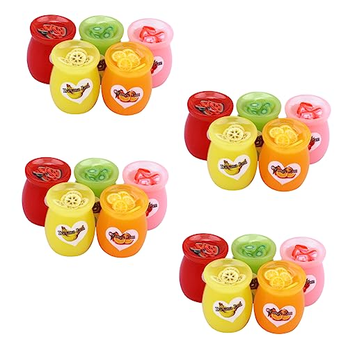 DIYEAH Stau-Ornament Anhänger Bastelbedarf Simulation Essen vorgeben dekorativ Reize Obst cute decor unikal süße Ornamente Simulieren Sie Essenszauber -Anhänger-Charms von DIYEAH