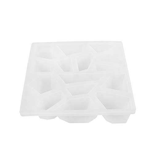 DIYEAH Steinform Fondant-Abdruckmatte Aschenbecher Kerzenformen bastelbedarf förmchen gießformen Epoxidharz Schmuckformen mold Silikon-DIY-Form silikonform selber machen Kieselgel Weiß von DIYEAH