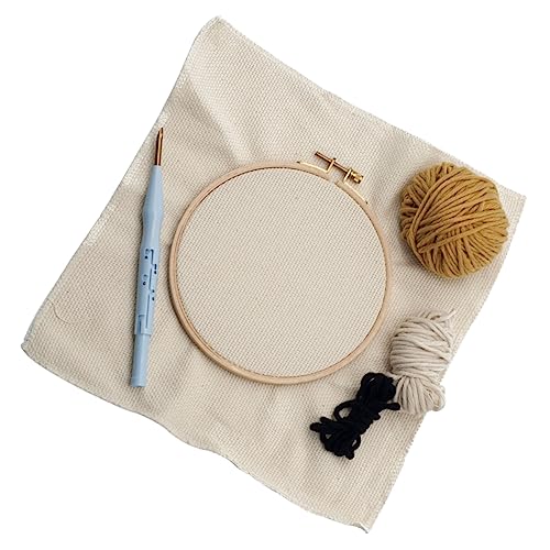 DIYEAH Stickset Zubehör Häkelset Nadeleinfädler Stich-kits Nadeln Stickrahmen Bausatz Stickstift Bausätze Nadelfilz-set Starter Häkeln Armbänder Stickständer Stoff Werkzeug Handwerkszeug von DIYEAH