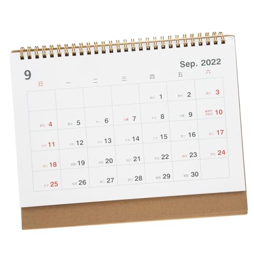 DIYEAH Terminkalender Bürokalender Bürodekor Leicht Zu Tragender Kalender Kalender Mit Einfachem Design Wandkalender Tisch Staffelei Kalender Tisch Akademisches Jahr Stehliste von DIYEAH