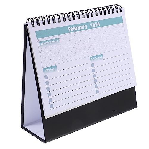 DIYEAH Tischkalender 2024 Große Unterlage Kalenderaufkleber Staffelei Kalender Klapptisch Planke Standkalender Ornamente Stange Kinderkalender Schreibtischunterlagen-kalender Retro Papier von DIYEAH