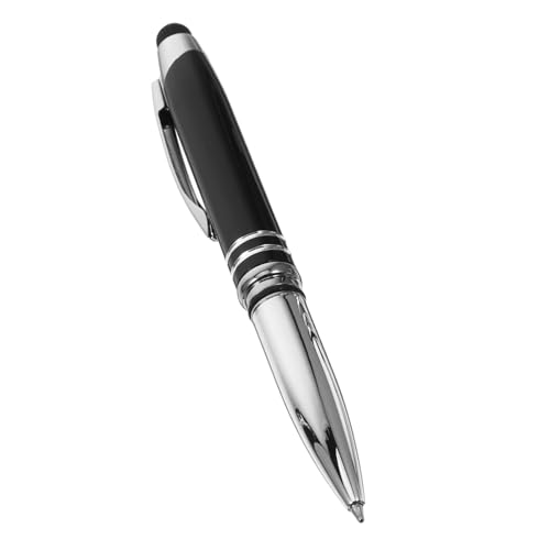 DIYEAH Touch-Kugelschreiber Bildschirm Eingabestift für Kugelschreiber mit LED Kugelschreiber mit Touchfunktion Hochpräziser Touchscreen-Stift multifunktionaler Stylus-Stift Metall Black von DIYEAH