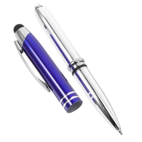 DIYEAH Touch-Kugelschreiber LED-Eingabestift LED-Kugelschreiber Kugelschreiber mit Stylus Kapazitiver Stylus kapazitiver Stift mit Kugelschreiber Touchscreen-Eingabestift Metall Blue von DIYEAH