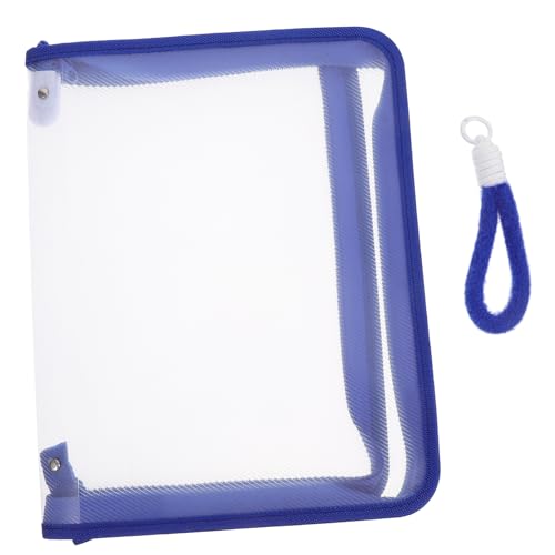 DIYEAH Transparente Aktentasche Netztasche Durchsichtige Tasche Reise Organizer Taschen Tragbarer Aktenordner Organizer Klassenzimmer Aufbewahrung Bleistiftbeutel Reise Papier von DIYEAH