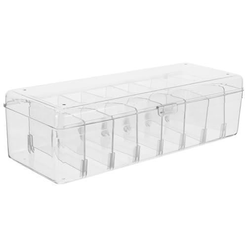 DIYEAH Transparente Aufbewahrungsbox Ladekabel-organizer Kabel-organizer-behälter Karteikartenetui Spielkarten-organizer Flash-karten-etui Karteikarten-organizer Das Haustier von DIYEAH