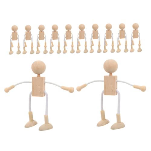 DIYEAH Unbemalte Holzpuppen zum Selbermalen DIY Holzfiguren für Sichere Holzpuppen zur Dekoration für Bastelprojekte und DIYEAH Unbemalte Holzpuppen zum Selbermalen DIY Holzfiguren für Sichere Holzpuppen zur Dekoration für Bastelprojekte und von DIYEAH