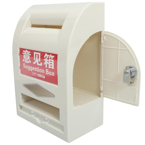 DIYEAH Vorschlag Für Kassenpostenpostkasten Drop Slot Safes Mailbox Wall Mailbox Mailboxen Für Externe Mailbox Mit Sperrorganisationen Spendenboxen Für Spendenakte Abs White von DIYEAH