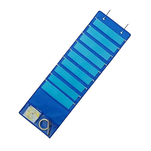 DIYEAH Wandaktenhalter edelstahlhaken brief organizer ordnee mappen büro organizer aktenständer Aufbewahrungstasche cartape Dateiordner-Organizer Organizer für hängende Aktenordner Blue von DIYEAH