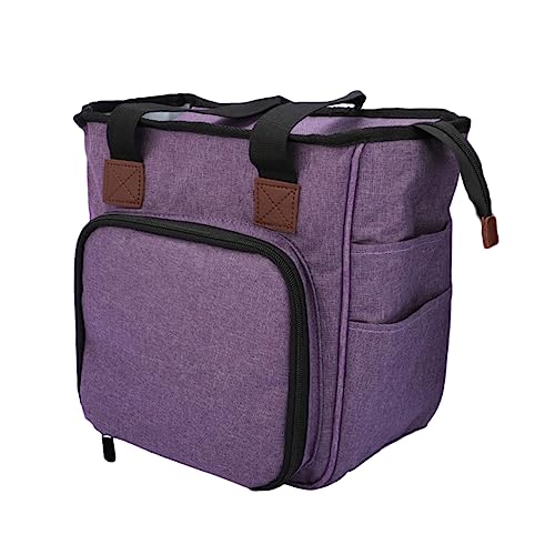 DIYEAH Wollgarn-Aufbewahrungstasche bastel organizer handarbeitstasche Stricktasche Handarbeitsorganizer knitting bag gewebesäcke Home Finishing Aufbewahrungstasche Wäschesack Violett von DIYEAH